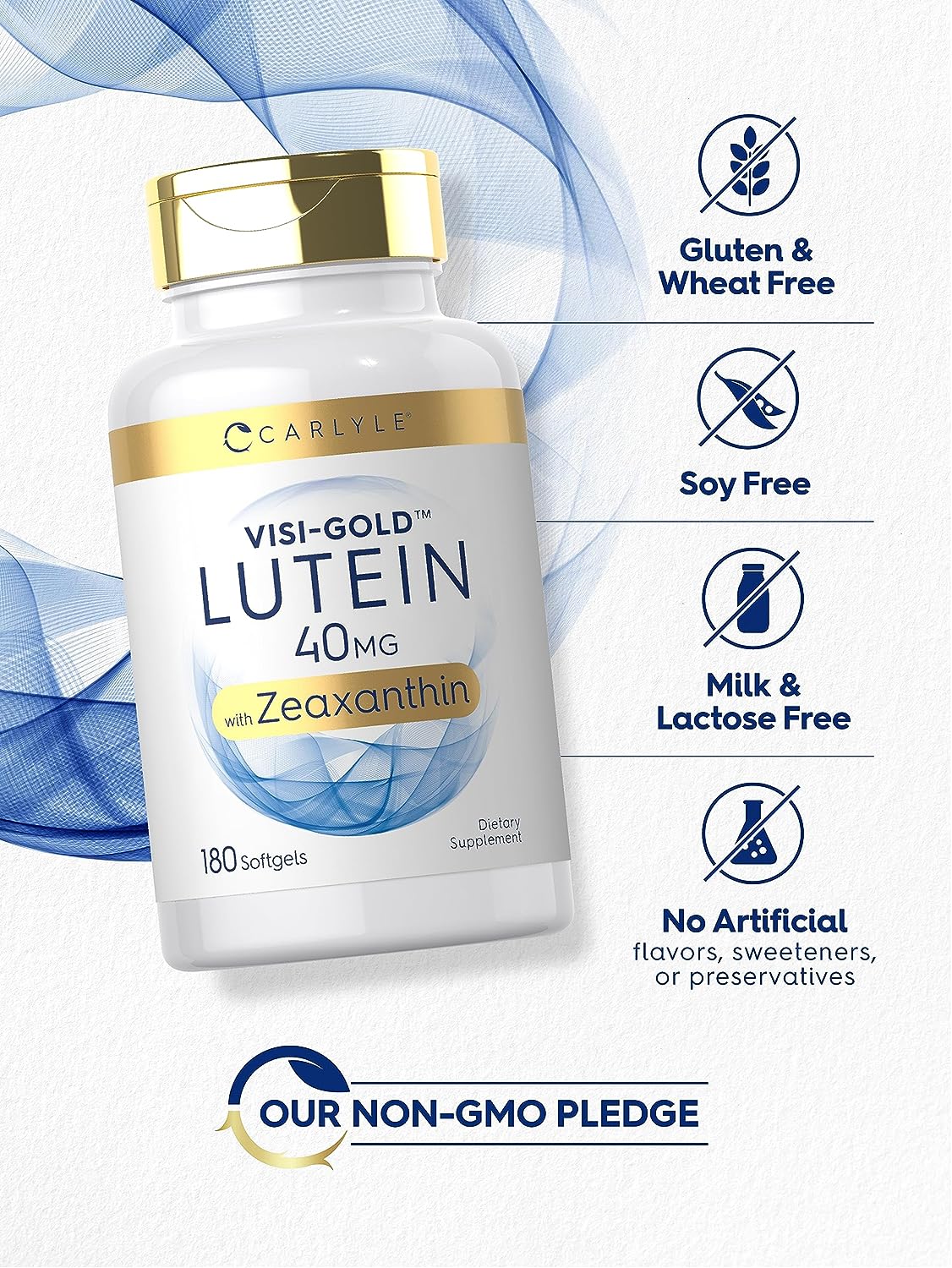 Carlyle Luteína y zeaxantina 40 mg | 180 cápsulas blandas | Vitaminas para la salud ocular | Suplemento sin OMG y sin gluten - Image 4
